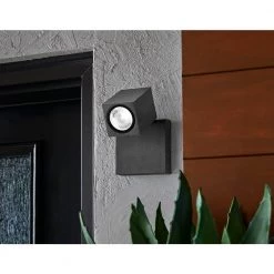 Kearney 1-Light Bronze LED Outdoor Wall Mount Lantern by Home Decorators Collection -Outlet Home Decorators Collection Store bronze home decorators collection outdoor sconces 23755 4f 1000