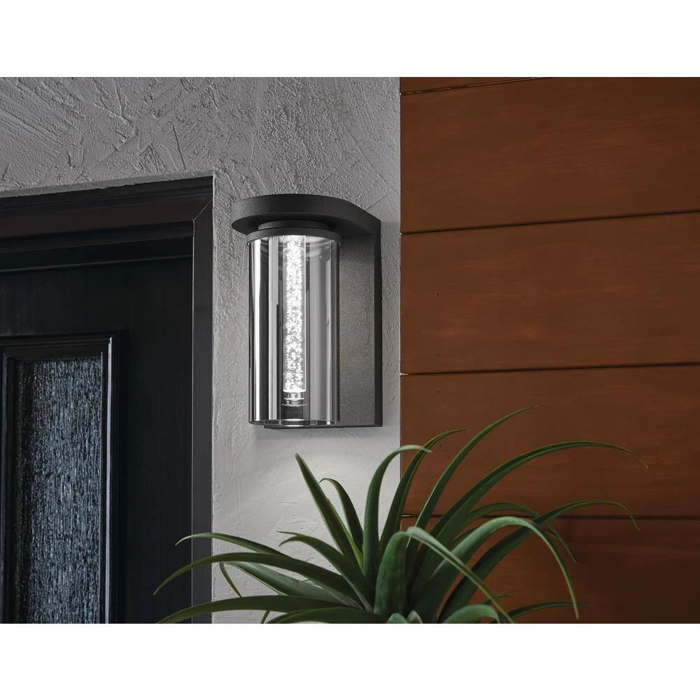 Whitley 1-Light Bronze LED Outdoor Wall Mount Lantern with Smoke Glass by Home Decorators Collection 7 Whitley 1-Light Bronze LED Outdoor Wall Mount Lantern with Smoke Glass by Home Decorators Collection - Image 5