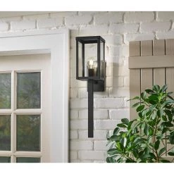 1-Light 24 in. Bronze Outdoor Wall Lantern Sconce by Home Decorators Collection -Outlet Home Decorators Collection Store bronze home decorators collection outdoor sconces 44175 c3 1000