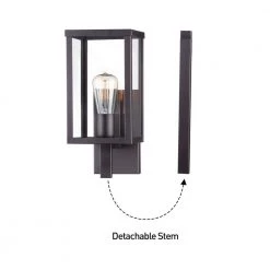 1-Light 24 in. Bronze Outdoor Wall Lantern Sconce by Home Decorators Collection -Outlet Home Decorators Collection Store bronze home decorators collection outdoor sconces 44175 fa 1000