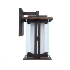 1-Light Bronze Outdoor Wall Lantern Sconce by Home Decorators Collection -Outlet Home Decorators Collection Store bronze home decorators collection outdoor sconces 5273002 a0 1000