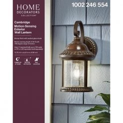 Cambridge Bronze Motion Sensing Outdoor Coach Light Sconce by Home Decorators Collection 13 Cambridge Bronze Motion Sensing Outdoor Coach Light Sconce by Home Decorators Collection -Outlet Home Decorators Collection Store bronze home decorators collection outdoor sconces gem1691am 6 1d 1000