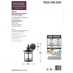 Oil-Rubbed Bronze Motion Sensor Outdoor Integrated LED Wall Lantern Sconce by Home Decorators Collection 15 Oil-Rubbed Bronze Motion Sensor Outdoor Integrated LED Wall Lantern Sconce by Home Decorators Collection -Outlet Home Decorators Collection Store bronze home decorators collection outdoor sconces jaq1691l 2 1f 1000