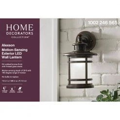 Oil-Rubbed Bronze Motion Sensor Outdoor Integrated LED Wall Lantern Sconce by Home Decorators Collection 16 Oil-Rubbed Bronze Motion Sensor Outdoor Integrated LED Wall Lantern Sconce by Home Decorators Collection -Outlet Home Decorators Collection Store bronze home decorators collection outdoor sconces jaq1691l 2 44 1000