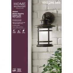Oil-Rubbed Bronze Motion Sensor Outdoor Integrated LED Wall Lantern Sconce by Home Decorators Collection 14 Oil-Rubbed Bronze Motion Sensor Outdoor Integrated LED Wall Lantern Sconce by Home Decorators Collection -Outlet Home Decorators Collection Store bronze home decorators collection outdoor sconces jaq1691l 2 4f 1000