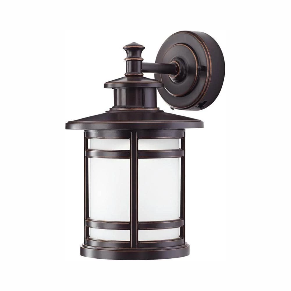 Oil-Rubbed Bronze Motion Sensor Outdoor Integrated LED Wall Lantern Sconce by Home Decorators Collection 3 Oil-Rubbed Bronze Motion Sensor Outdoor Integrated LED Wall Lantern Sconce by Home Decorators Collection