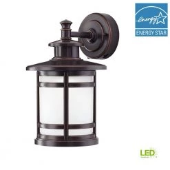 Oil-Rubbed Bronze Motion Sensor Outdoor Integrated LED Wall Lantern Sconce by Home Decorators Collection 13 Oil-Rubbed Bronze Motion Sensor Outdoor Integrated LED Wall Lantern Sconce by Home Decorators Collection -Outlet Home Decorators Collection Store bronze home decorators collection outdoor sconces jaq1691l 2 66 1000