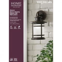 Oil-Rubbed Bronze Motion Sensor Outdoor Integrated LED Wall Lantern Sconce by Home Decorators Collection 17 Oil-Rubbed Bronze Motion Sensor Outdoor Integrated LED Wall Lantern Sconce by Home Decorators Collection -Outlet Home Decorators Collection Store bronze home decorators collection outdoor sconces jaq1691l 2 fa 1000