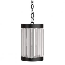 1-Light Oil-Rubbed Bronze Indoor Hanging Mini Kitchen Pendant Light with Glass Shade by Home Decorators Collection