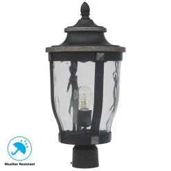 McCarthy 1-Light Bronze Outdoor Post Mount by Home Decorators Collection -Outlet Home Decorators Collection Store bronze home decorators collection post lanterns 23446 66 1000
