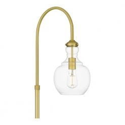 Bakerston 60 in. Brushed Brass Floor Lamp with Clear Glass Shade by Home Decorators Collection -Outlet Home Decorators Collection Store brushed brass home decorators collection floor lamps hd19565fl2 44 1000