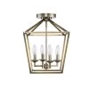 Weyburn 16.5 in. 4-Light Brushed Brass Lantern Farmhouse Semi-Flush Mount Ceiling Light Fixture by Home Decorators Collection 2 Weyburn 16.5 in. 4-Light Brushed Brass Lantern Farmhouse Semi-Flush Mount Ceiling Light Fixture by Home Decorators Collection -Outlet Home Decorators Collection Store brushed brass home decorators collection flush mount lights c5596 bb 64 1000