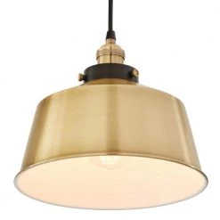 Vintage Chic 1-Light Brushed Brass Pendant with Brushed Brass Lamp Socket by Home Decorators Collection -Outlet Home Decorators Collection Store brushed brass home decorators collection pendant lights pkw 7612 8303 f 4f 1000