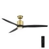 Triplex 60 in. LED Brushed Bronze Ceiling Fan with Light by Home Decorators Collection -Outlet Home Decorators Collection Store brushed bronze home decorators collection ceiling fans with lights yg749 brb 64 1000
