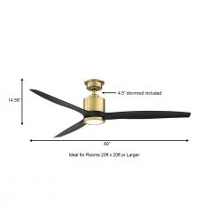 Triplex 60 in. LED Brushed Bronze Ceiling Fan with Light by Home Decorators Collection -Outlet Home Decorators Collection Store brushed bronze home decorators collection ceiling fans with lights yg749 brb a0 1000