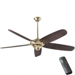 Altura DC 68 in. Indoor Brushed Gold Dry Rated Ceiling Fan with Downrod, Remote Control and DC Motor by Home Decorators Collection