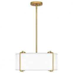 Brookley 4-Light Brushed Gold Pendant with White Fabric Shade by Home Decorators Collection 10 Brookley 4-Light Brushed Gold Pendant with White Fabric Shade by Home Decorators Collection -Outlet Home Decorators Collection Store brushed gold home decorators collection chandeliers hd19546p 4f 1000