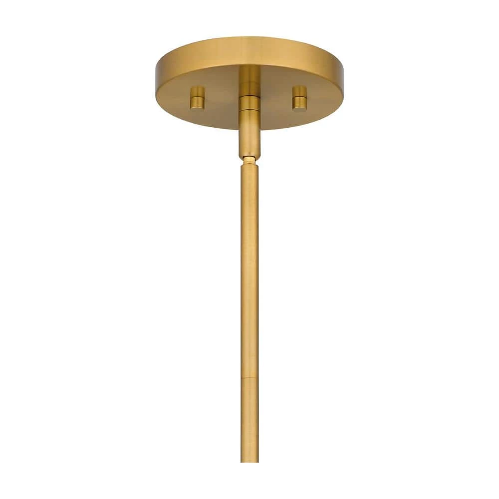 Brookley 4-Light Brushed Gold Pendant with White Fabric Shade by Home Decorators Collection 8 Brookley 4-Light Brushed Gold Pendant with White Fabric Shade by Home Decorators Collection - Image 6