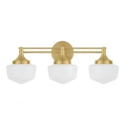 Maybry 22.20 in. 3-Light Brushed Gold Vanity Light by Home Decorators Collection