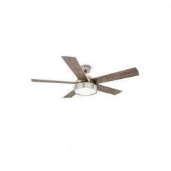 Cherwell 52 in. LED Brushed Nickel Ceiling Fan with Light by Home Decorators Collection -Outlet Home Decorators Collection Store brushed nickel and polished nickel home decorators collection ceiling fans with lights am658 bn pn 40 1000