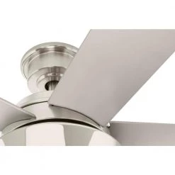 Cherwell 52 in. LED Brushed Nickel Ceiling Fan with Light by Home Decorators Collection -Outlet Home Decorators Collection Store brushed nickel and polished nickel home decorators collection ceiling fans with lights am658 bn pn 4f 1000