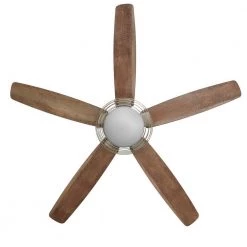 Brandeau 52 in. LED Indoor Brushed Nickel Ceiling Fan with Light by Home Decorators Collection -Outlet Home Decorators Collection Store brushed nickel home decorators collection ceiling fans with lights 14001 66 1000