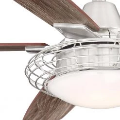 Brandeau 52 in. LED Indoor Brushed Nickel Ceiling Fan with Light by Home Decorators Collection -Outlet Home Decorators Collection Store brushed nickel home decorators collection ceiling fans with lights 14001 77 1000