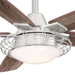 Brandeau 52 in. LED Indoor Brushed Nickel Ceiling Fan with Light by Home Decorators Collection -Outlet Home Decorators Collection Store brushed nickel home decorators collection ceiling fans with lights 14001 c3 1000