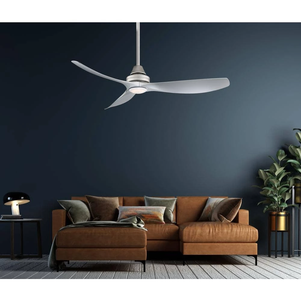 Levanto 52 in. Integrated LED Indoor/Outdoor Brushed Nickel Ceiling Fan with Light Kit by Home Decorators Collection 11 Levanto 52 in. Integrated LED Indoor/Outdoor Brushed Nickel Ceiling Fan with Light Kit by Home Decorators Collection - Image 9