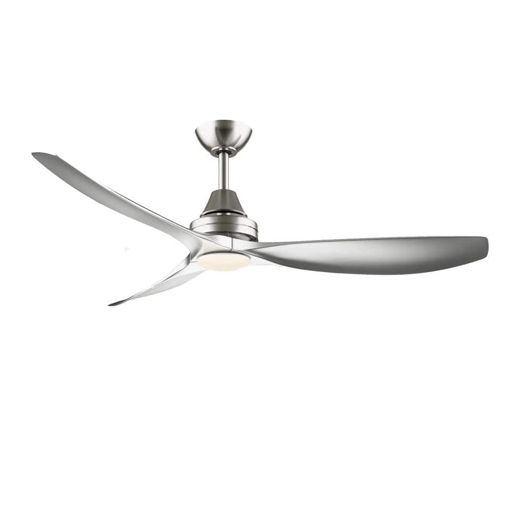 Levanto 52 in. Integrated LED Indoor/Outdoor Brushed Nickel Ceiling Fan with Light Kit by Home Decorators Collection 3 Levanto 52 in. Integrated LED Indoor/Outdoor Brushed Nickel Ceiling Fan with Light Kit by Home Decorators Collection