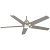 Mickelson 52 in. LED Indoor Brushed Nickel Ceiling Fan with Light by Home Decorators Collection -Outlet Home Decorators Collection Store brushed nickel home decorators collection ceiling fans with lights 34616 64 1000