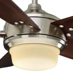 Breezemore 56 in. Indoor LED Brushed Nickel Ceiling Fan with Light Kit, Downrod, DC Motor and Remote Control by Home Decorators Collection -Outlet Home Decorators Collection Store brushed nickel home decorators collection ceiling fans with lights 51558 40 1000