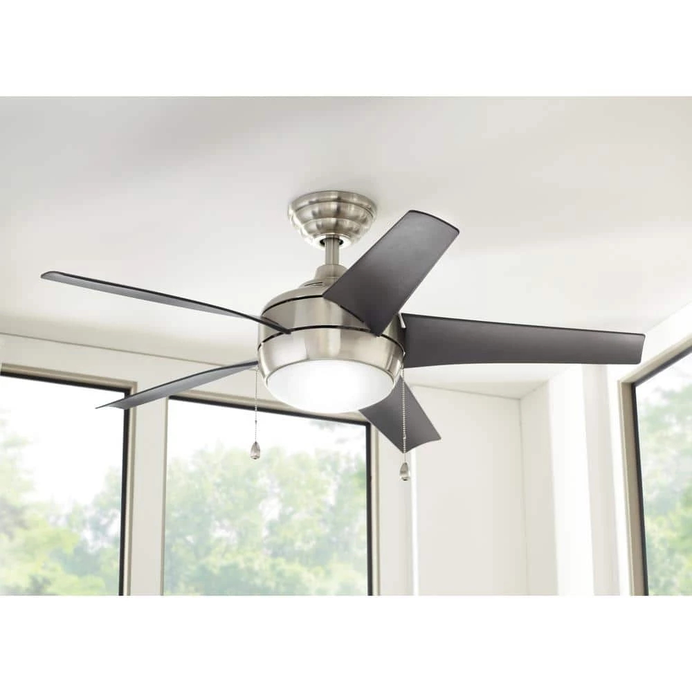 Windward 44 in. LED Brushed Nickel Ceiling Fan with Light Kit by Home Decorators Collection 12 Windward 44 in. LED Brushed Nickel Ceiling Fan with Light Kit by Home Decorators Collection - Image 10