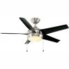 Windward 44 in. LED Brushed Nickel Ceiling Fan with Light Kit by Home Decorators Collection -Outlet Home Decorators Collection Store brushed nickel home decorators collection ceiling fans with lights 51565 64 1000