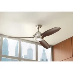 Aero Breeze 60 in. Integrated LED Indoor/Outdoor Brushed Nickel Ceiling Fan with Light Kit and Remote Control by Home Decorators Collection 19 Aero Breeze 60 in. Integrated LED Indoor/Outdoor Brushed Nickel Ceiling Fan with Light Kit and Remote Control by Home Decorators Collection -Outlet Home Decorators Collection Store brushed nickel home decorators collection ceiling fans with lights 51591 40 1000
