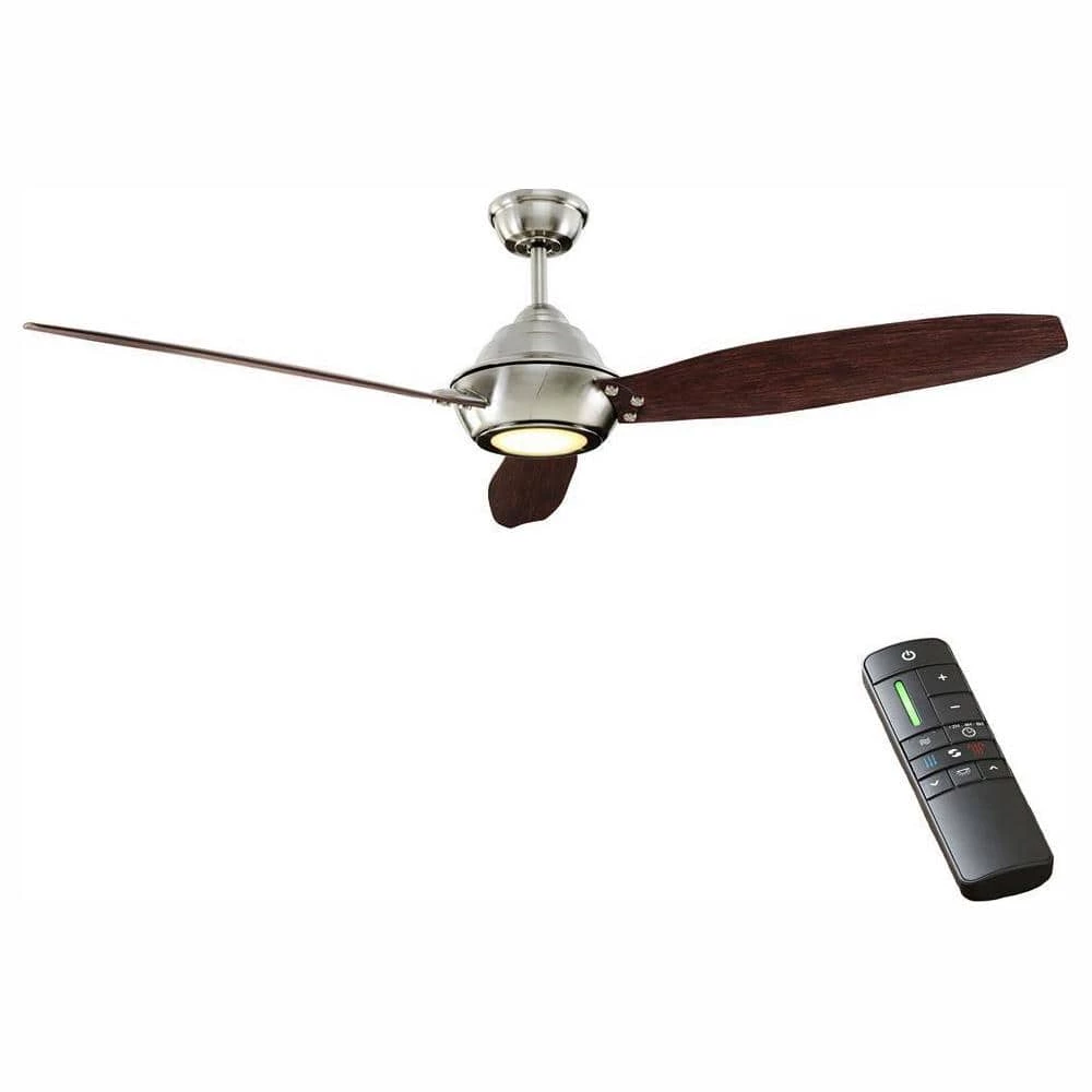 Aero Breeze 60 in. Integrated LED Indoor/Outdoor Brushed Nickel Ceiling Fan with Light Kit and Remote Control by Home Decorators Collection 3 Aero Breeze 60 in. Integrated LED Indoor/Outdoor Brushed Nickel Ceiling Fan with Light Kit and Remote Control by Home Decorators Collection