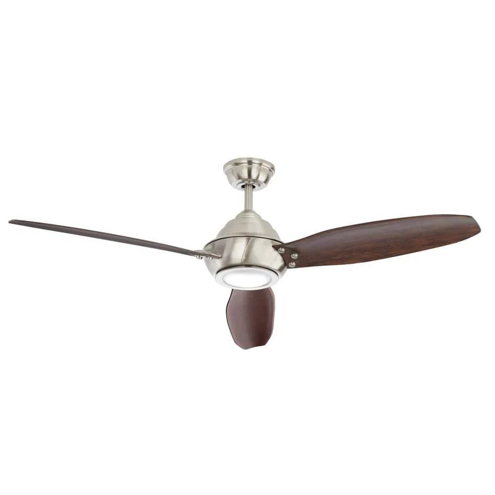Aero Breeze 60 in. Integrated LED Indoor/Outdoor Brushed Nickel Ceiling Fan with Light Kit and Remote Control by Home Decorators Collection 9 Aero Breeze 60 in. Integrated LED Indoor/Outdoor Brushed Nickel Ceiling Fan with Light Kit and Remote Control by Home Decorators Collection - Image 7