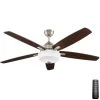 Sudler Ridge 60 in. LED Indoor Brushed Nickel Ceiling Fan with Light Kit and Remote Control by Home Decorators Collection -Outlet Home Decorators Collection Store brushed nickel home decorators collection ceiling fans with lights 51714 64 1000