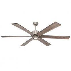 Statewood 70 in. Indoor LED Brushed Nickel Ceiling Fan with Light Kit, Downrod, Remote Control and 6 Reversible Blades by Home Decorators Collection -Outlet Home Decorators Collection Store brushed nickel home decorators collection ceiling fans with lights 51770 44 1000