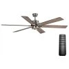 Statewood 70 in. Indoor LED Brushed Nickel Ceiling Fan with Light Kit, Downrod, Remote Control and 6 Reversible Blades by Home Decorators Collection 1 Statewood 70 in. Indoor LED Brushed Nickel Ceiling Fan with Light Kit, Downrod, Remote Control and 6 Reversible Blades by Home Decorators Collection -Outlet Home Decorators Collection Store brushed nickel home decorators collection ceiling fans with lights 51770 64 1000