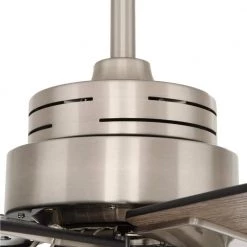 Statewood 70 in. Indoor LED Brushed Nickel Ceiling Fan with Light Kit, Downrod, Remote Control and 6 Reversible Blades by Home Decorators Collection -Outlet Home Decorators Collection Store brushed nickel home decorators collection ceiling fans with lights 51770 77 1000