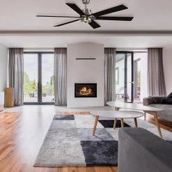 Statewood 70 in. Indoor LED Brushed Nickel Ceiling Fan with Light Kit, Downrod, Remote Control and 6 Reversible Blades by Home Decorators Collection -Outlet Home Decorators Collection Store brushed nickel home decorators collection ceiling fans with lights 51770 a0 1000