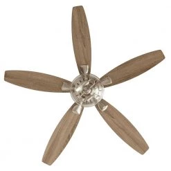 Connor 54 in. LED Brushed Nickel Dual-Mount Ceiling Fan with Light Kit and Remote Control by Home Decorators Collection -Outlet Home Decorators Collection Store brushed nickel home decorators collection ceiling fans with lights 51847 1f 1000