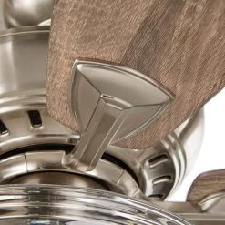 Connor 54 in. LED Brushed Nickel Dual-Mount Ceiling Fan with Light Kit and Remote Control by Home Decorators Collection -Outlet Home Decorators Collection Store brushed nickel home decorators collection ceiling fans with lights 51847 c3 1000