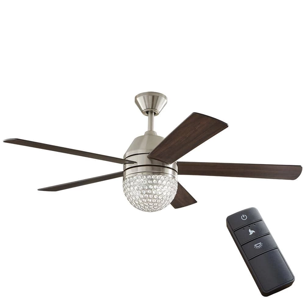 Vendome 52 in. LED Brushed Nickel Ceiling Fan with Light and Remote Control by Home Decorators Collection 3 Vendome 52 in. LED Brushed Nickel Ceiling Fan with Light and Remote Control by Home Decorators Collection