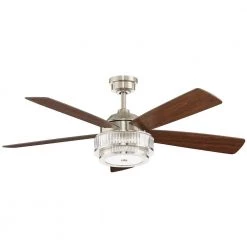 Caldwell 52 in. Indoor Integrated LED Brushed Nickel Dry Rated Ceiling Fan with Light Kit and Remote Control by Home Decorators Collection 16 Caldwell 52 in. Indoor Integrated LED Brushed Nickel Dry Rated Ceiling Fan with Light Kit and Remote Control by Home Decorators Collection -Outlet Home Decorators Collection Store brushed nickel home decorators collection ceiling fans with lights 52384 c3 1000