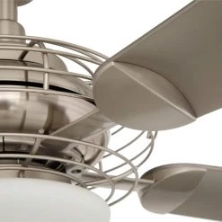 Vercelli 52 in. Integrated LED Indoor Brushed Nickel Ceiling Fan with Light Kit and Remote Control by Home Decorators Collection -Outlet Home Decorators Collection Store brushed nickel home decorators collection ceiling fans with lights 54078 40 1000