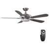 Vercelli 52 in. Integrated LED Indoor Brushed Nickel Ceiling Fan with Light Kit and Remote Control by Home Decorators Collection -Outlet Home Decorators Collection Store brushed nickel home decorators collection ceiling fans with lights 54078 64 1000