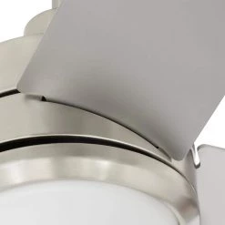 Mercer 56 in. Integrated LED Brushed Nickel Ceiling Fan with Light Kit and Remote Control by Home Decorators Collection -Outlet Home Decorators Collection Store brushed nickel home decorators collection ceiling fans with lights 54625 66 1000