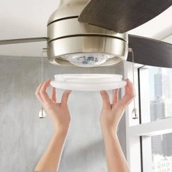 Ashby Park 44 in. White Color Changing Integrated LED Brushed Nickel Ceiling Fan with Light Kit and 3 Reversible Blades by Home Decorators Collection -Outlet Home Decorators Collection Store brushed nickel home decorators collection ceiling fans with lights 59244 1d 1000